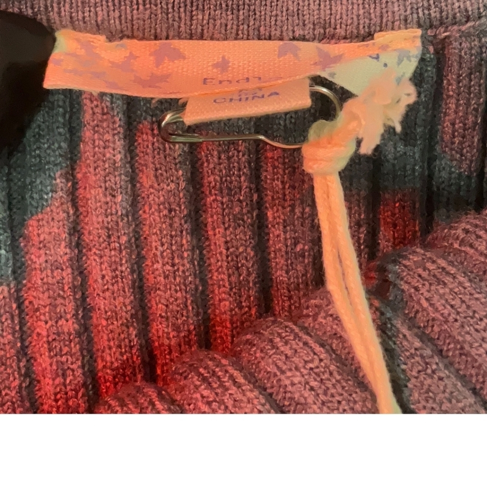 💥Sale💥NWT Endless Blu Ribbed Knit Mini Dress in Heathered Purple - Picture 5 of 6